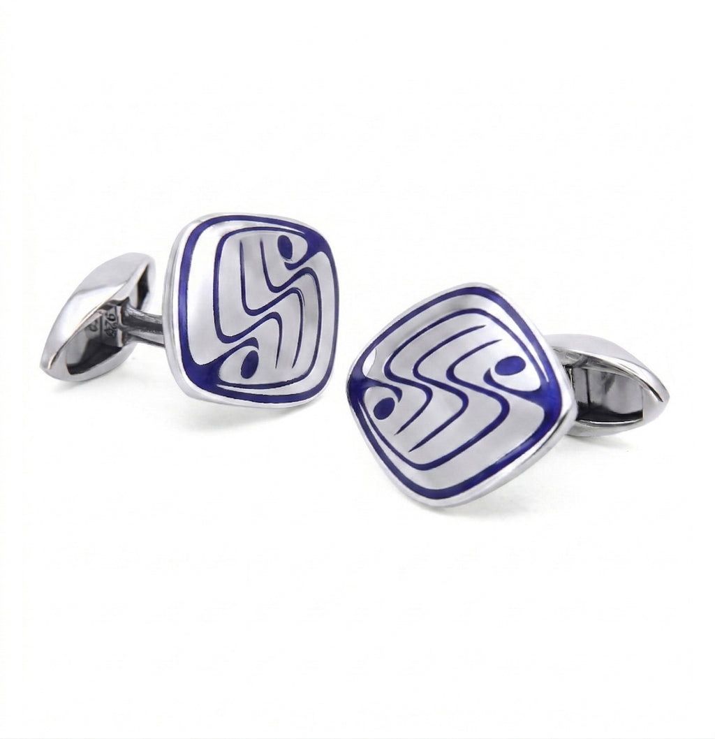 The Gracious Cufflinks in Sterling Silver