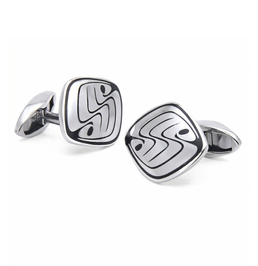 The Gracious Cufflinks in Sterling Silver
