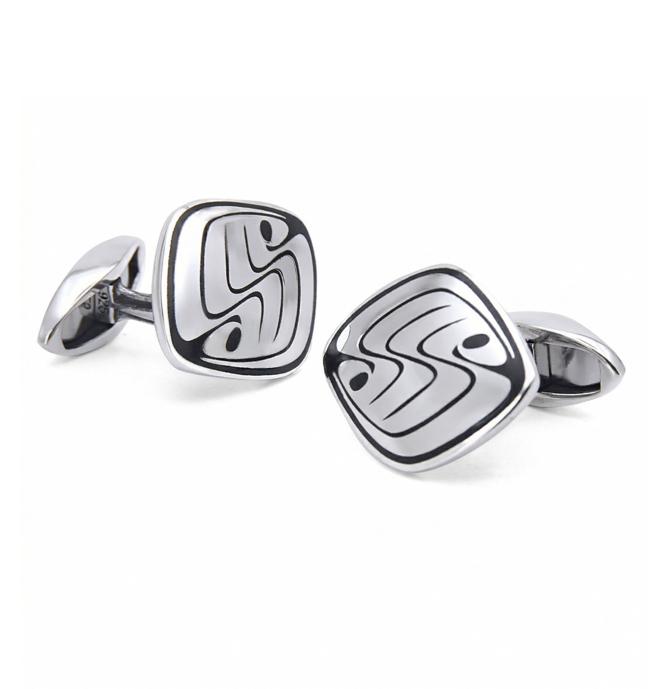The Gracious Cufflinks in Sterling Silver