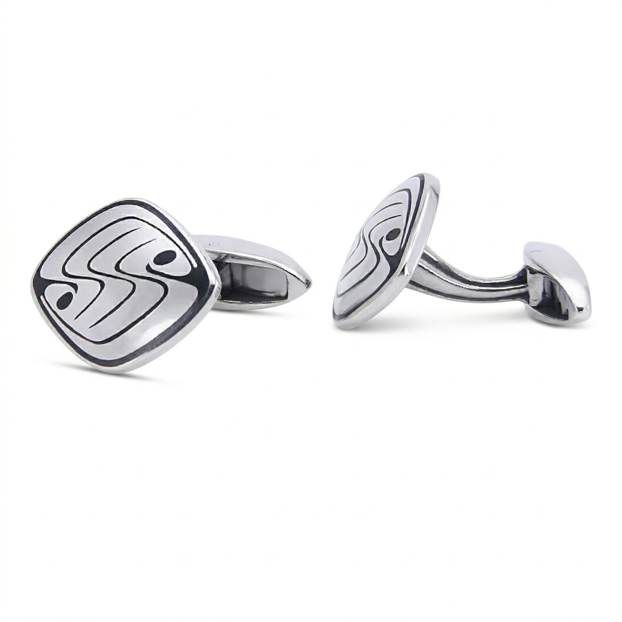 The Gracious Smll Cufflinks in Sterling Silver