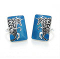 Tribal Unicorn Cufflinks in Sterling Silver
