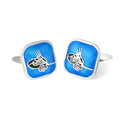 Tuğra Bold Square. Cufflinks in Sterling Silver