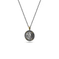 Tuğra Circular 14K Sterling Silver in Sterling Silver & 14K Gold