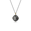 Tuğra Curved Square 14K Sterling Silver in Sterling Silver & 14K Gold