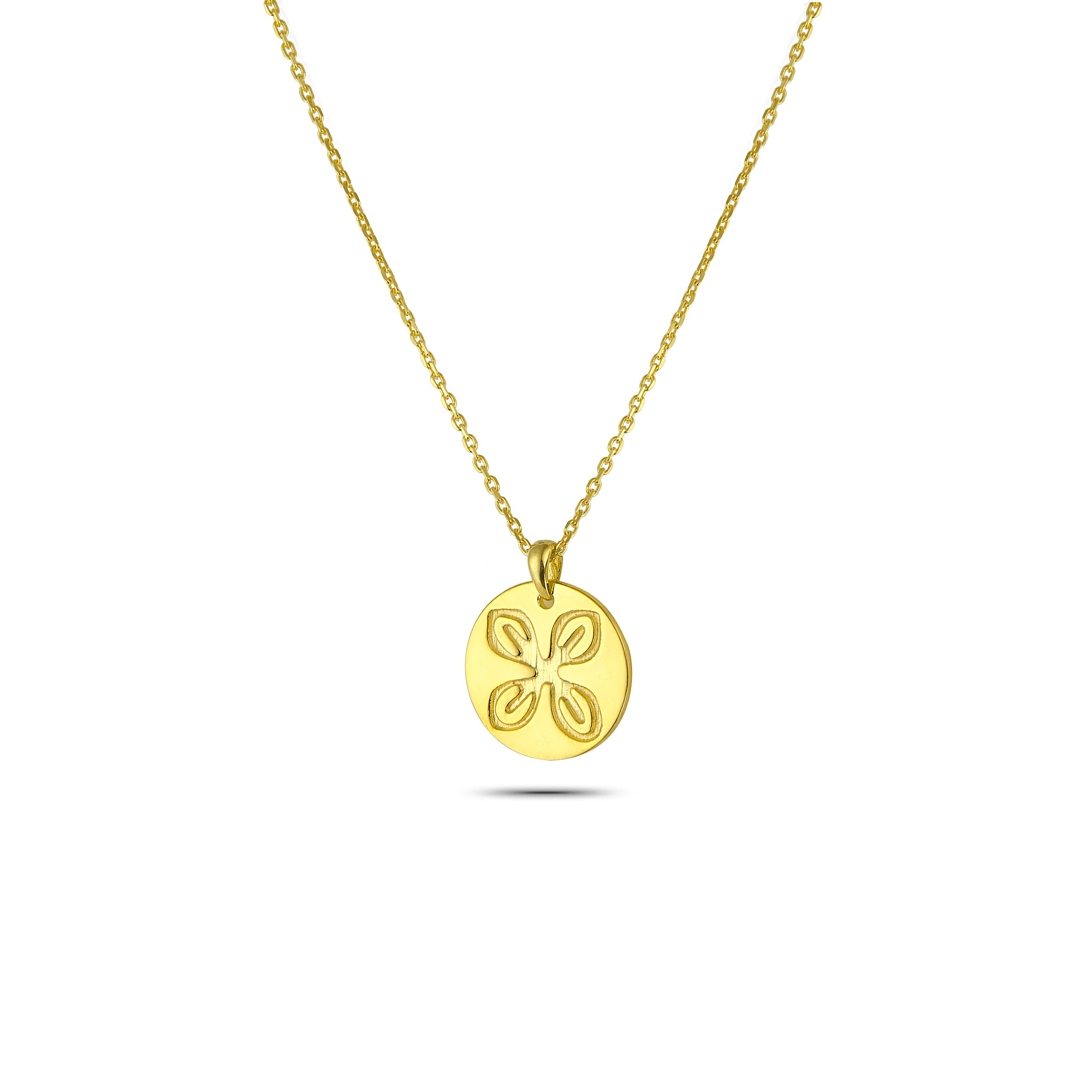 Unity&harmony Gold-Plated Necklace in Sterling Silver