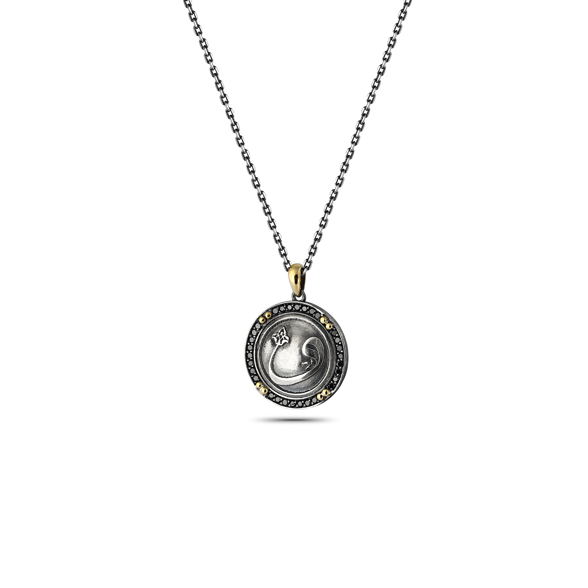 Vav Circular 14K Sterling Silver in Sterling Silver & 14K Gold