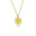 Viking Warrior Talisman Gold-Plated Necklace in Sterling Silver