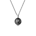 Warrior Chain Shield Lion 3D Necklace in Sterling Silver