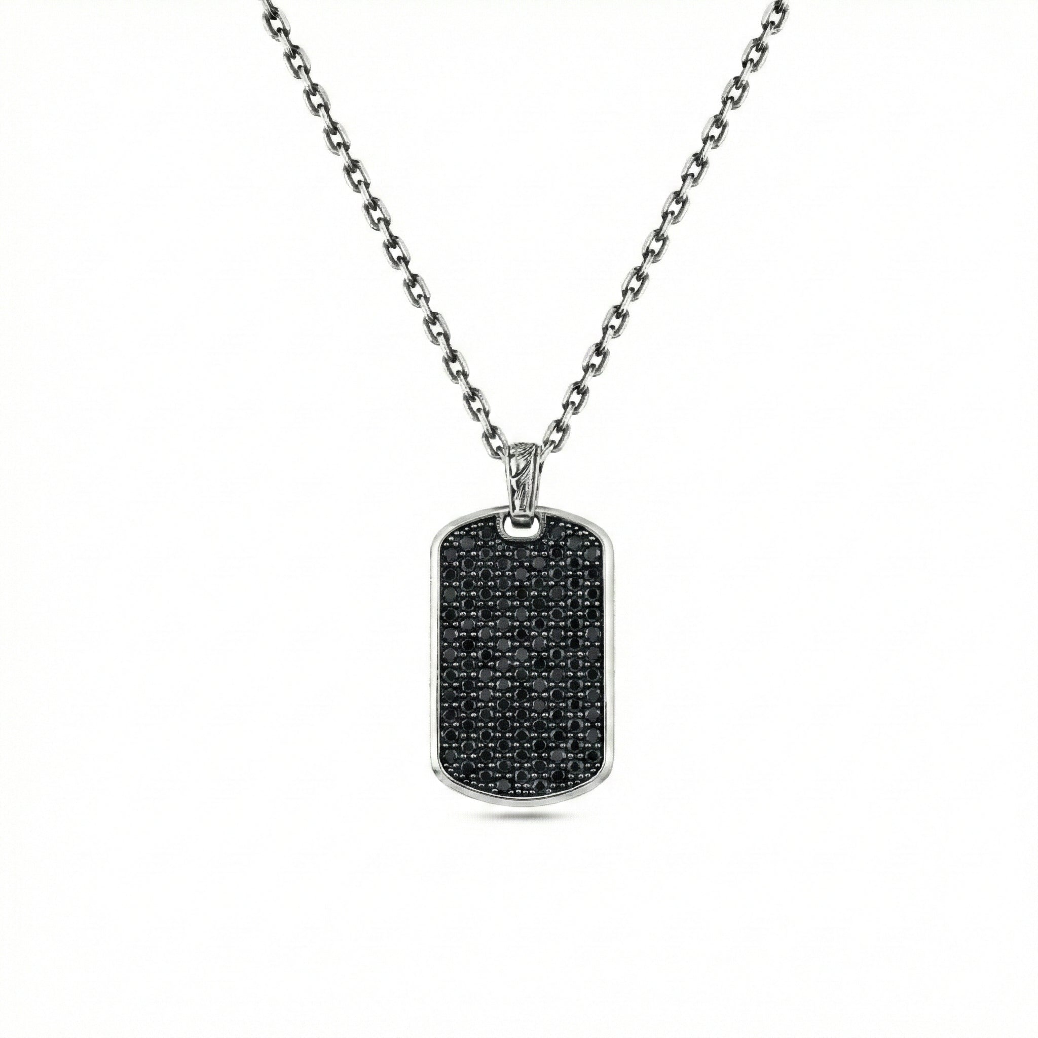 Zircon Bubble Back Necklace in Sterling Silver