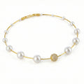 Zoe Pearl Choker Necklace in Sterling Silver